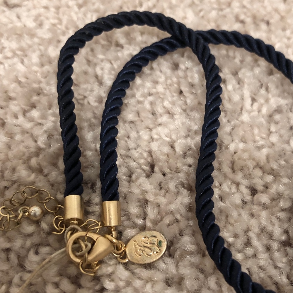 Tommy BAHAMA Island Navy Tassel Necklace 💎 🎥 - Picture 12 of 13